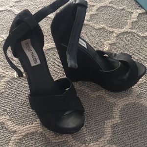 Black Steve Madden Wedge